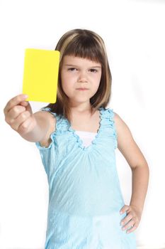 A young girl books someone. All isolated on white background.