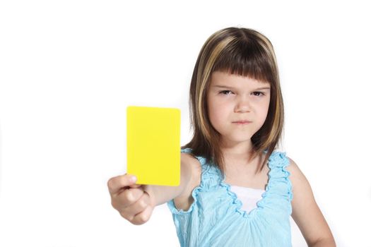 A young girl books someone. All isolated on white background.