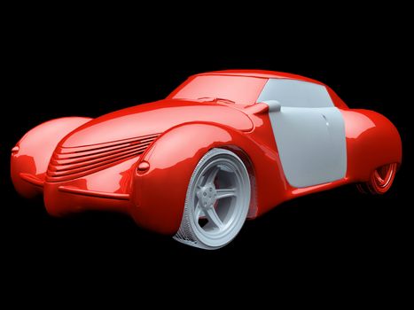 Generic and futuristic model of car