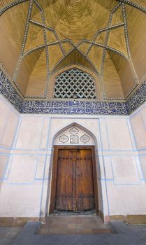 Ancient Islamic portal in Isfahan, Iran