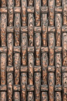 Texture of a brown bamboo Basket