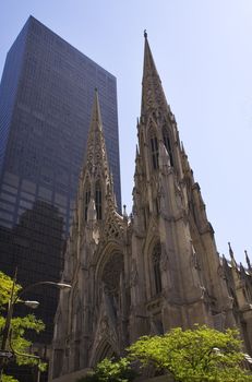 Saint Patrick's Cathedral New York City  Built in the 1800s this is the largest Catholic Cathedral in the United States.