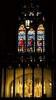 Statue Saints Stained Glass Saint Patrick's Cathedral New York City