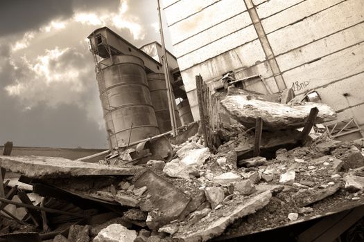The image of an old factory