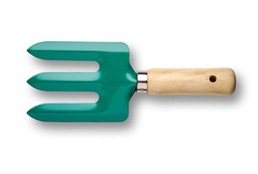 Gardening tool with clipping path - fork