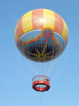 A Hot Air Balloon up in the sky