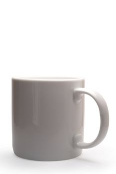 White mug isolated in white with clipping path
