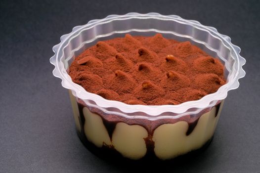 Chocolate and vanilla cream cup   