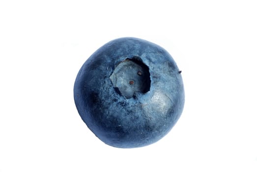 Macro view of a blueberry fruit