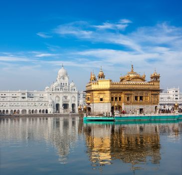 Sikh gurdwara Golden Temple (Harmandir Sahib). Amritsar, Punjab, India