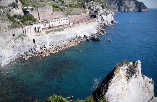 View of Manarola in Italy