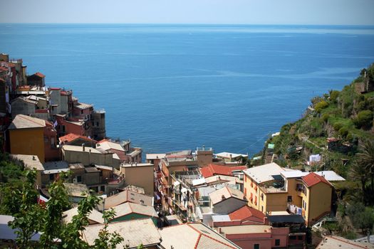 View of Manarola in Italy