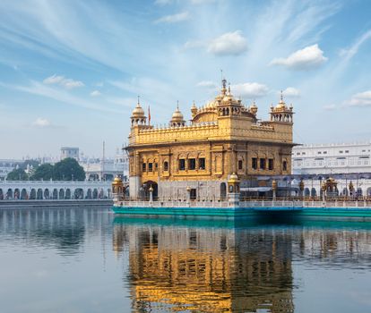 Sikh gurdwara Golden Temple (Harmandir Sahib). Amritsar, Punjab, India