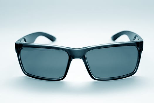 Retro-styled sunglasses isolated on white background