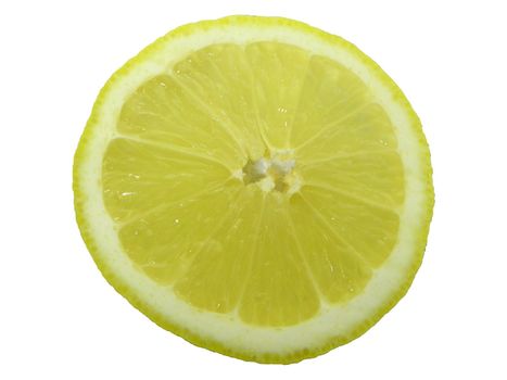 Photo of a slice of lemon. Provided free object.