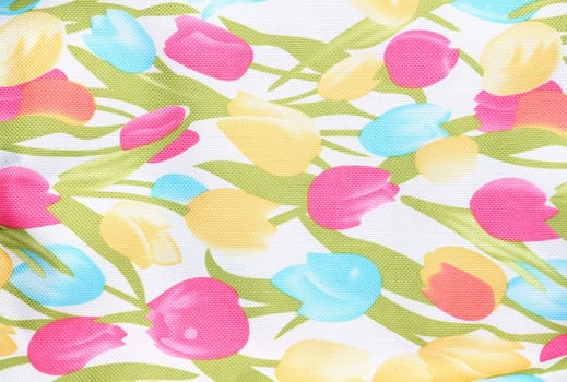 Texture of flower fabric