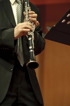 Clarinetist on concert