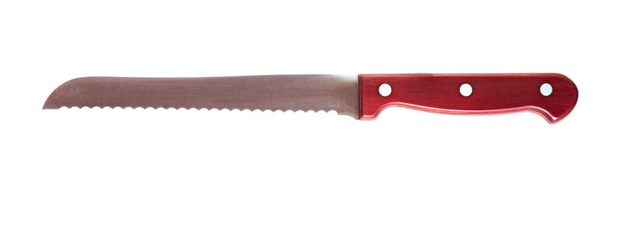 Kitchen knife on a white background 