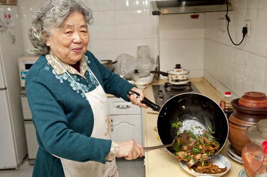 cooking grandmother