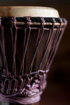 Close up of the Djembe head