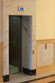 Elevator in the hall