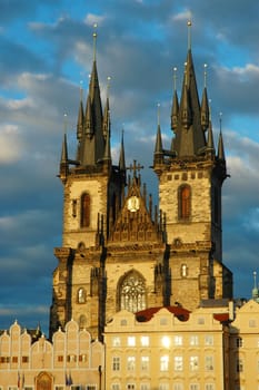 Church of Our Lady Before Tyn in Old Town, Prague, Czech Republic