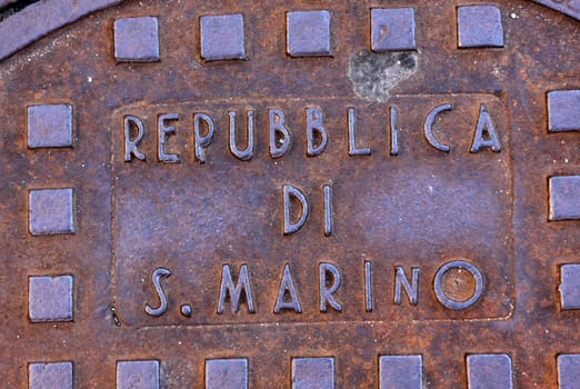 A manhole cover from the Republic of San Marino stating as much.