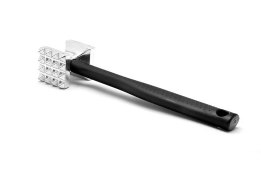 Metal Meat Mallet Grinder Tenderizer Hammer on white background