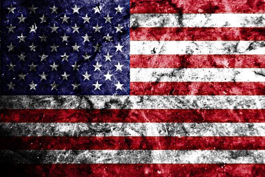 grunge flag of usa