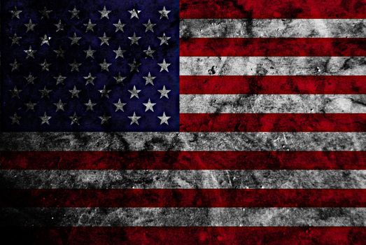 grunge flag of usa