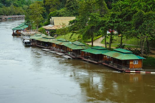 Thai village on the river