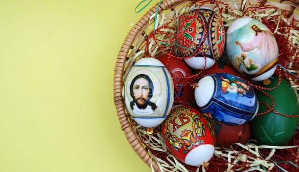 Colorful easter eggs