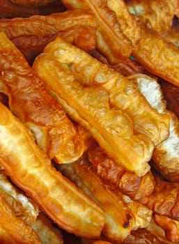 Fried flour stick with background