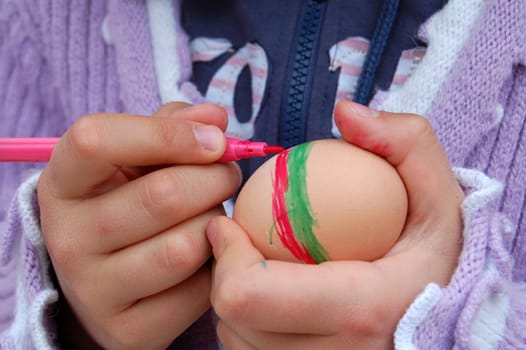 Colorful easter eggs
