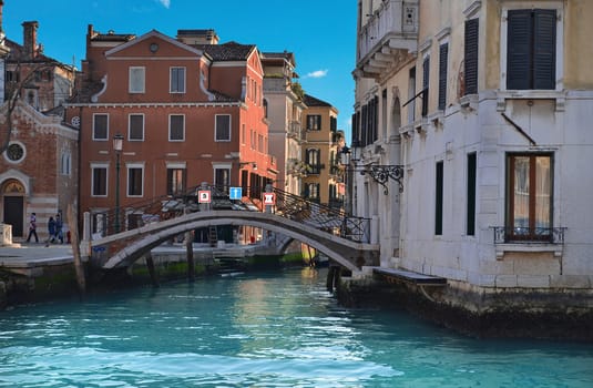 Beautiful water street - Venice, Italy