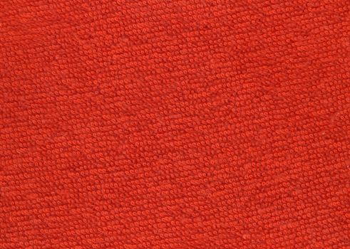 red terry cloth texture