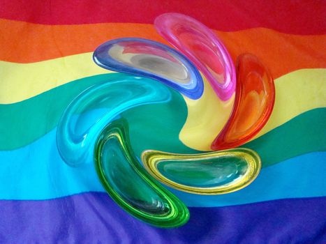 these are the colors of rainbow pride swirled together