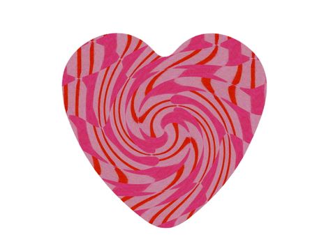 twirl effect Valentine heart for Valentine's Day