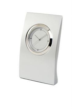 Traditional clock on white background. 