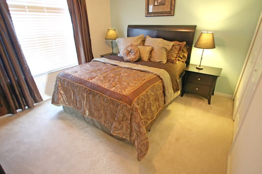 A Master Bedroom, interior shot in a home.