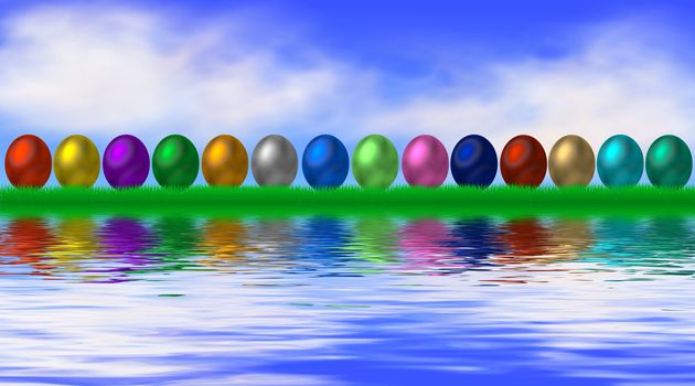 colorful easter background
