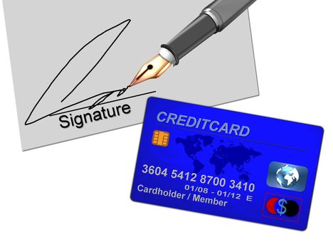 illustration of a creditcard