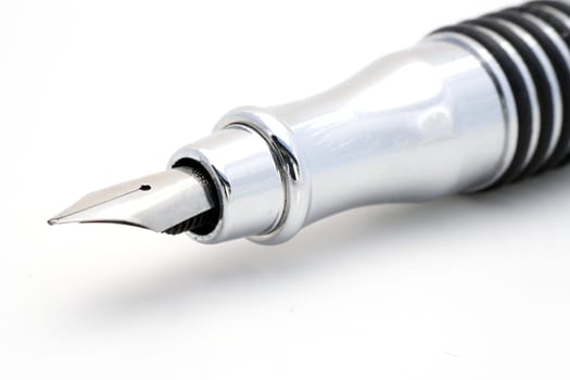 Noble fountain pen. All on white background.