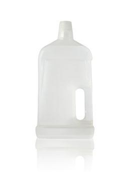 A blank household detergent. All isolated on white background.