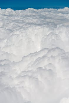 Atmosphere - blue sky and white clouds background 