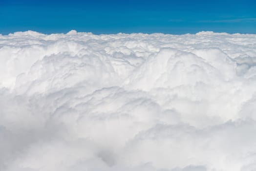 Atmosphere - blue sky and white clouds background 