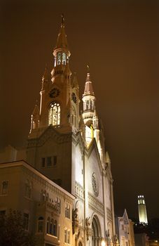 Saint Peter and Paul Catholic Church Coit Tower San Francisco California