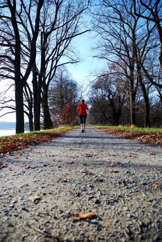 the very nature girl running happy and healthy