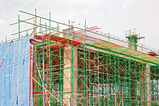 under construction site