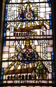 Saint Michael San Fernando Stained Glass Mission Dolores Saint Francis De Assis San Francisco California